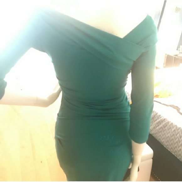 Diane von Furstenberg green bentley dress - Picture 2 of 6